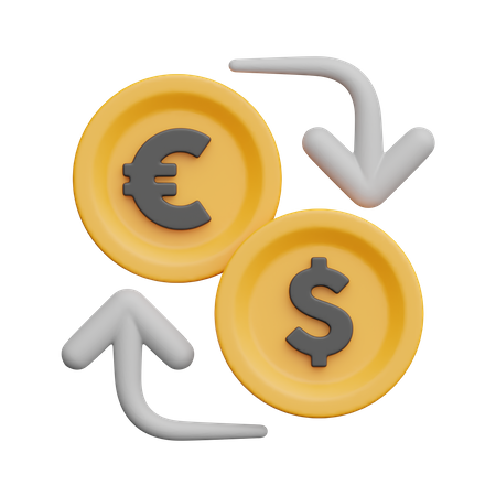 Money Exchange  3D Icon