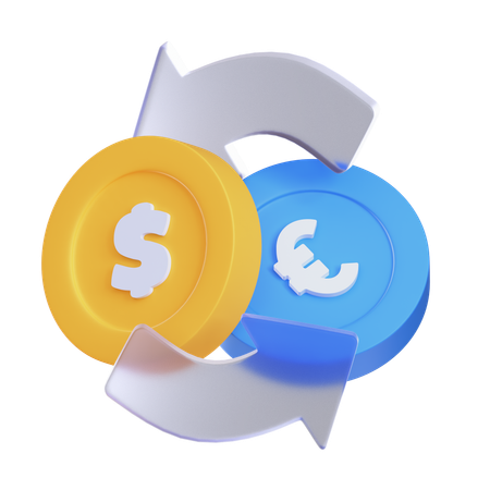 Money Exchange  3D Icon