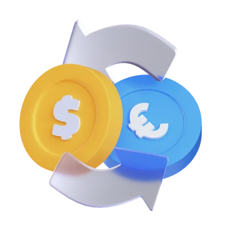 Money Exchange  3D Icon