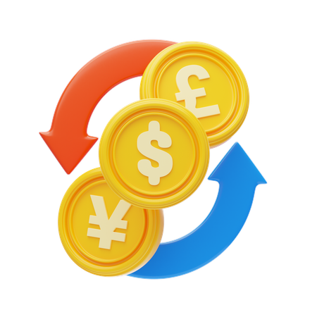 Money exchange  3D Icon