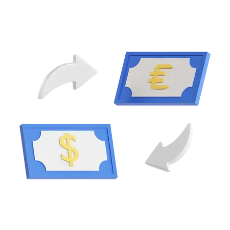 Money Exchange  3D Icon