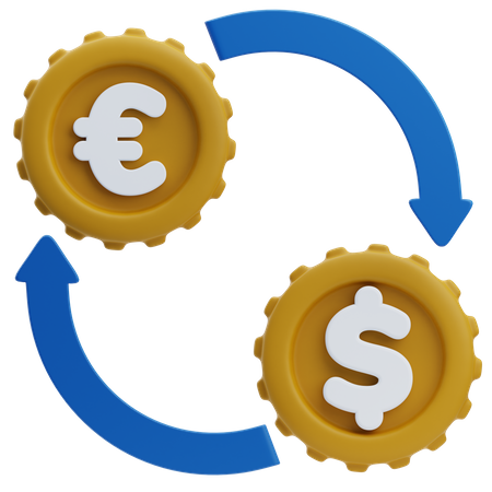 Money Exchange  3D Icon