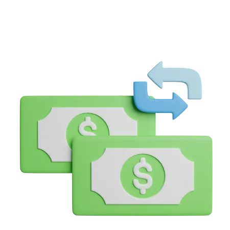 Money Exchange  3D Icon