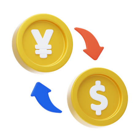 Money Exchange  3D Icon