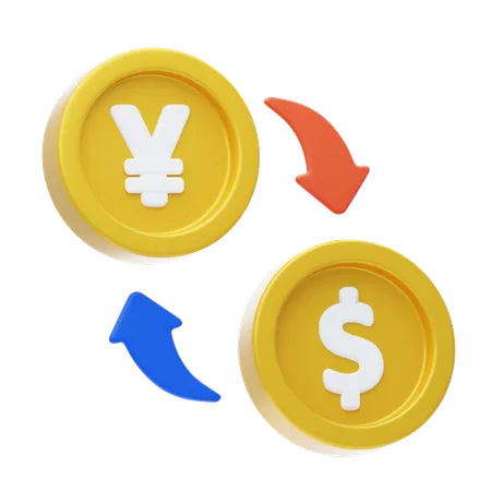 Money Exchange  3D Icon