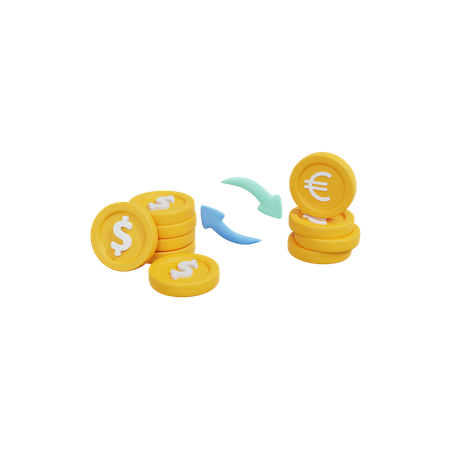 Money Exchange  3D Icon