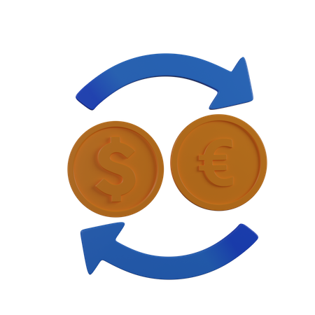 Money Exchange  3D Icon