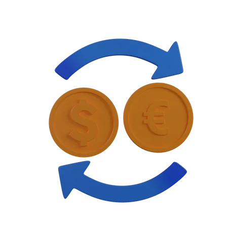 Money Exchange  3D Icon