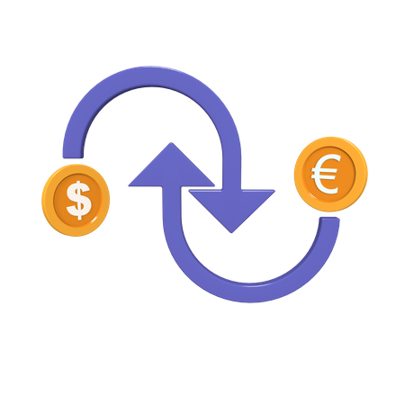 Money Exchange  3D Icon