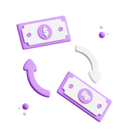 Money Exchange  3D Icon