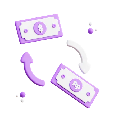 Money Exchange  3D Icon