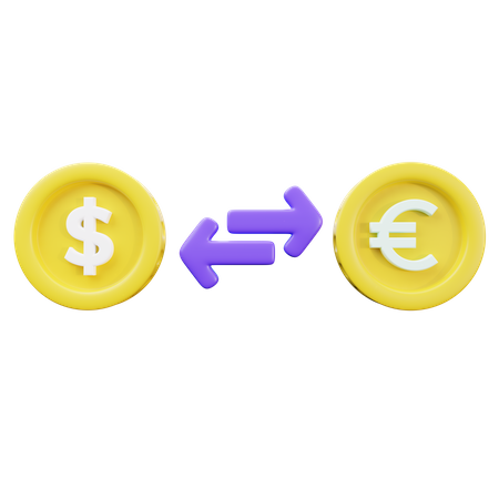 Money Exchange  3D Icon