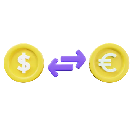 Money Exchange  3D Icon