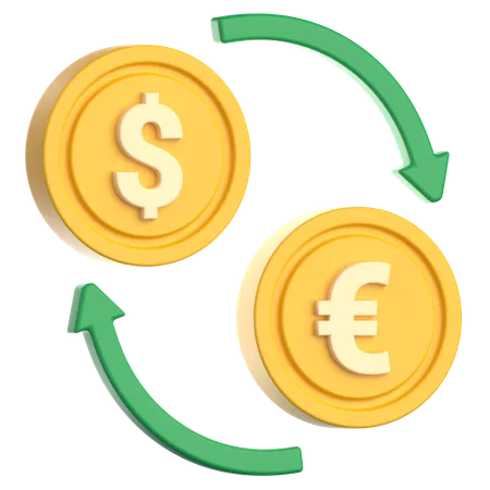 Money Exchange  3D Icon