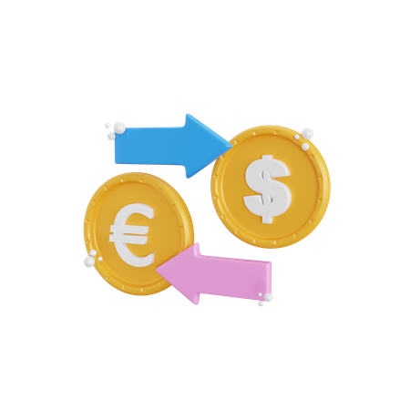Money Exchange  3D Icon