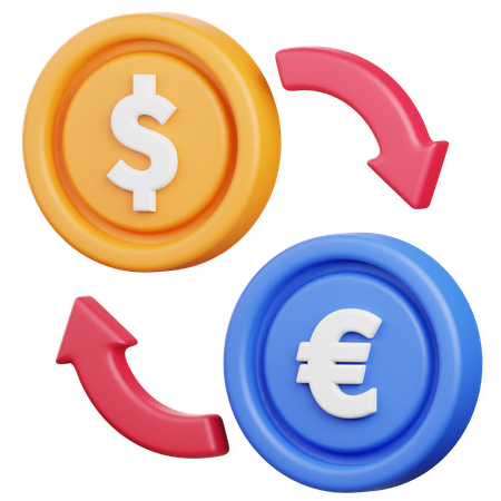 Money Exchange  3D Icon