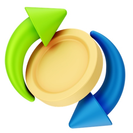 Money Exchange  3D Icon