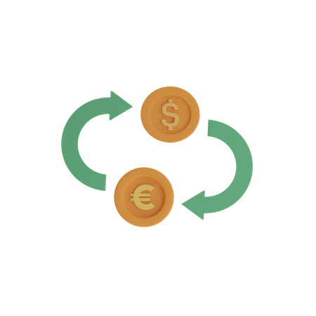Money Exchange  3D Icon