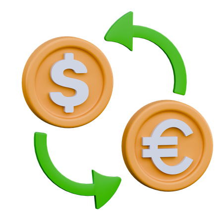 Money Exchange  3D Icon