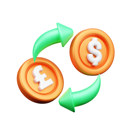 Money exchange  3D Icon