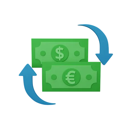 Money Exchange  3D Icon