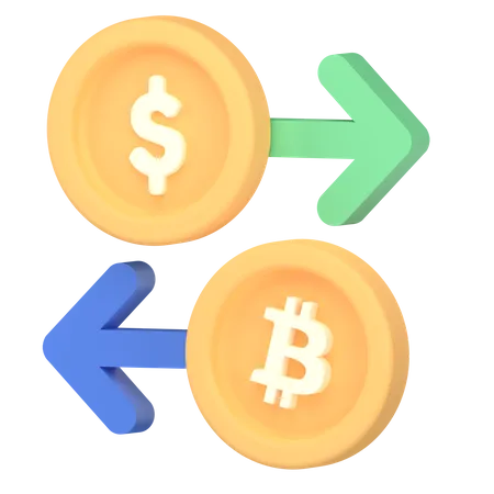 Money exchange  3D Icon