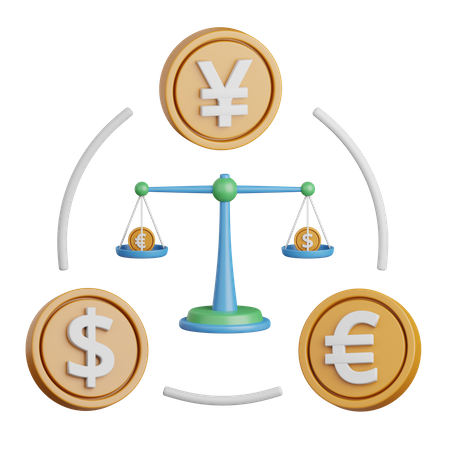 Money Exchange Rate  3D Icon