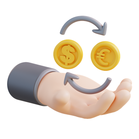 Money Exchnage  3D Icon