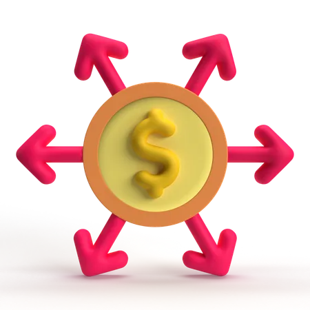 Money Expand  3D Icon