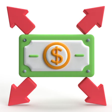 Money Expand  3D Icon