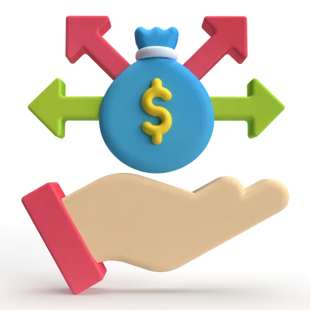 Money Expenses  3D Icon