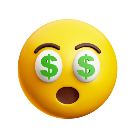 Money Eye  3D Icon