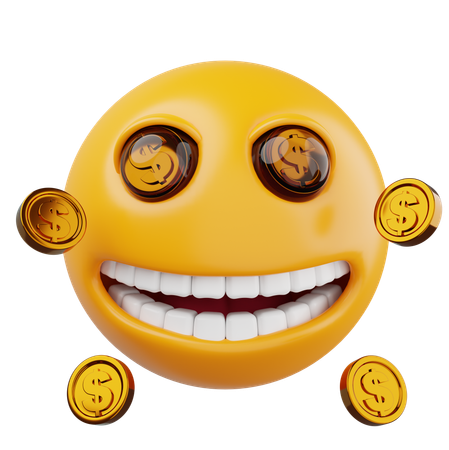 Money Face  3D Icon