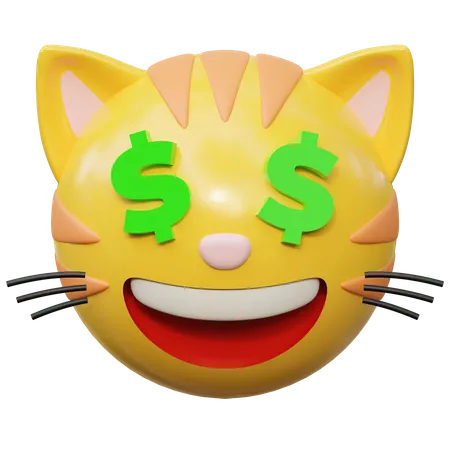 Money Face  3D Icon