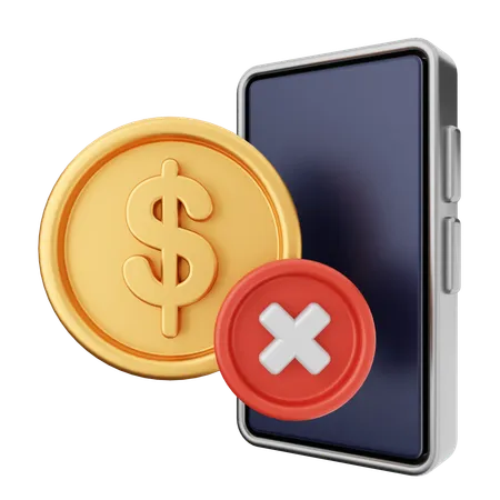 Money Failed  3D Icon