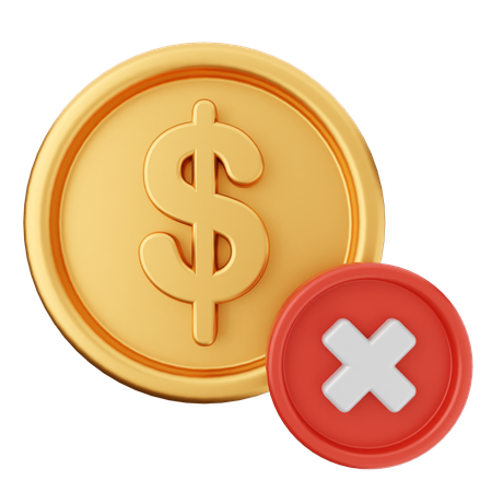 Money Failed  3D Icon