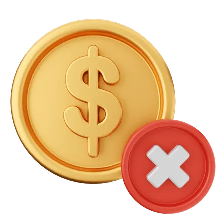 Money Failed  3D Icon