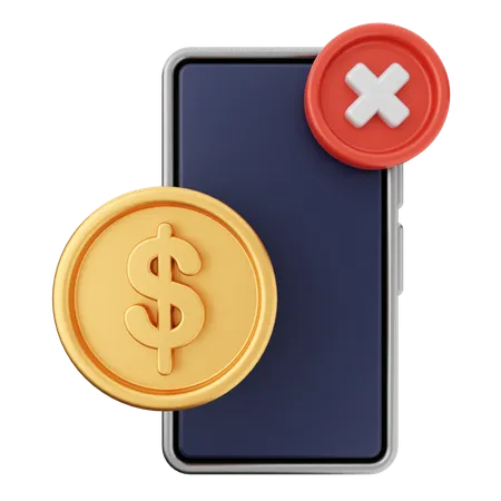 Money Failed  3D Icon