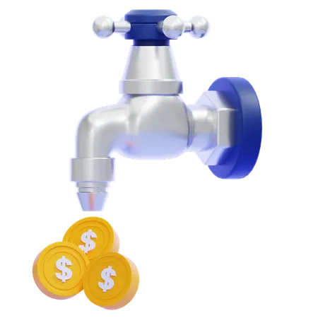 Money Faucet  3D Icon