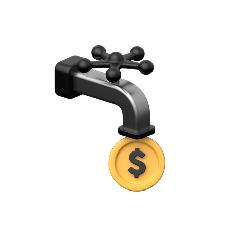 Money Faucet  3D Icon