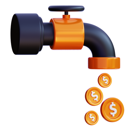 Money Faucet  3D Icon