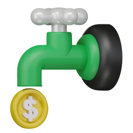 Money Faucet  3D Icon