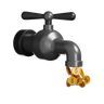 coin faucet 3d illustration