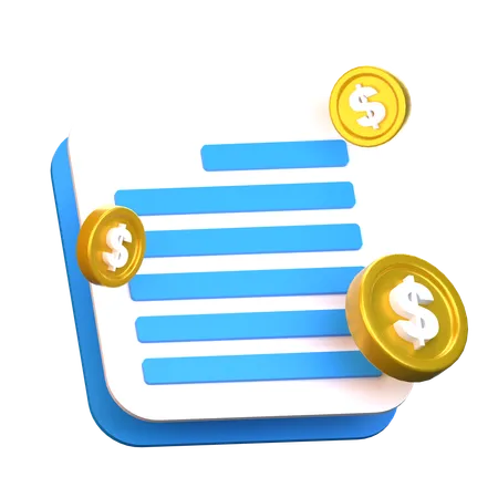 Money file  3D Icon