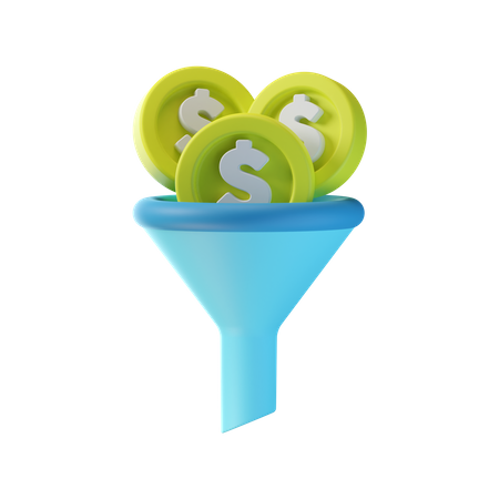 Money Filter 3D Icon