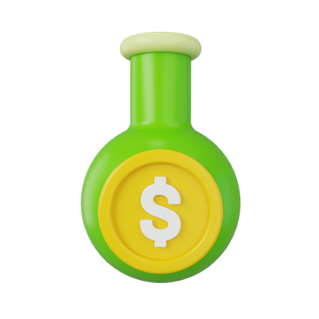 Money Flask  3D Icon
