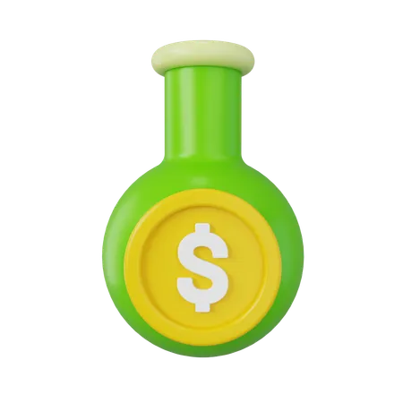 Money Flask  3D Icon