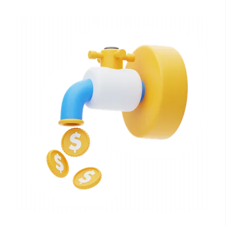 Money Flow  3D Icon
