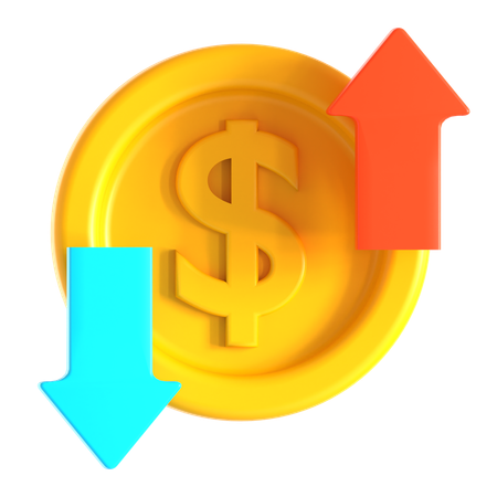 Money Flow  3D Icon