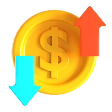 Money Flow  3D Icon
